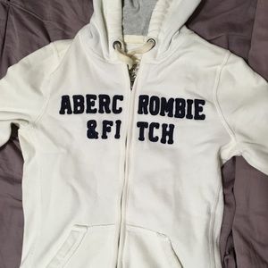 White A & F hoodie
